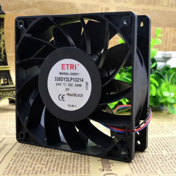 ETRI 338DY 2LP13214 24V 34W 12038 12CM 24V ventilator