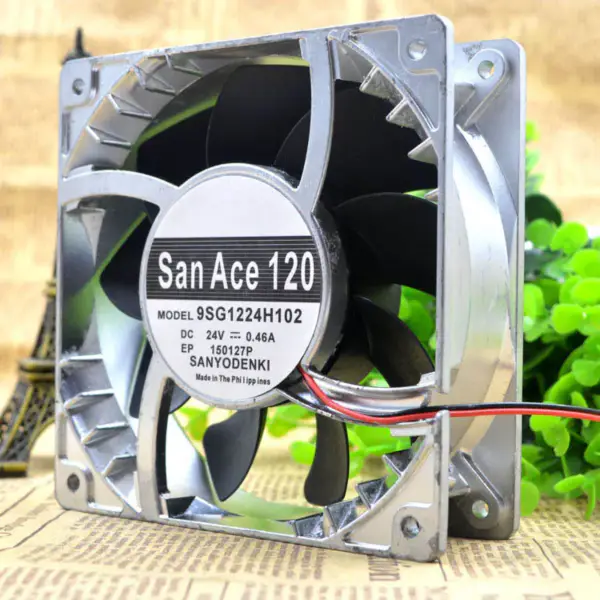 Sanyo 12038 12CM 9SG1224H102 24V 0,46A ventilator