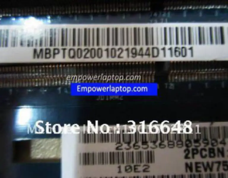 Acer 5551 MBPTQ02001 LA-5912P 75 Moederbord