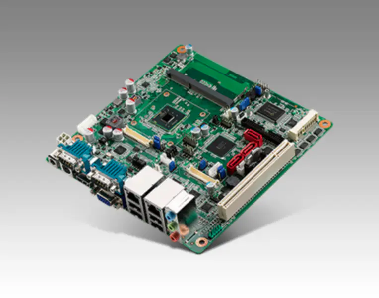 Advantech In-tel Atom D2550 Mini-ITX met CRT/2LVDS, 6COM en dubbele LAN-poorten
