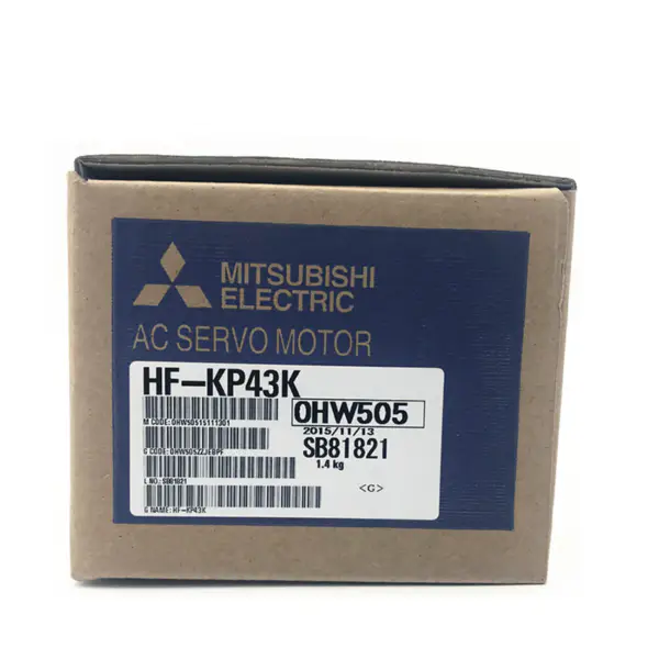 Harga Mitsubishi 400 Watt Elektrische Rem Encoder Energiebesparing Vlakke Ac Servomotor 400w HF-KP43K