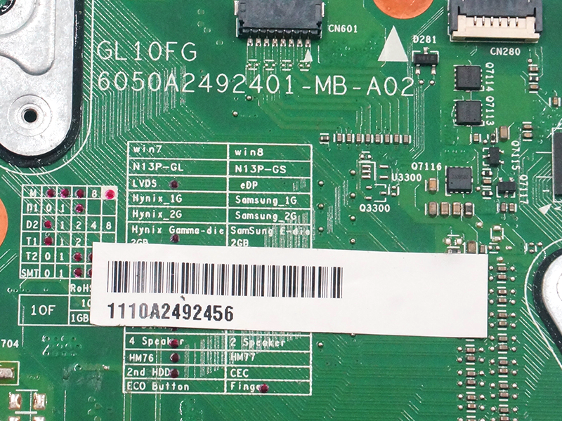 Toshiba satelliet P875 GL10FG 6050A2492401 Moederbord