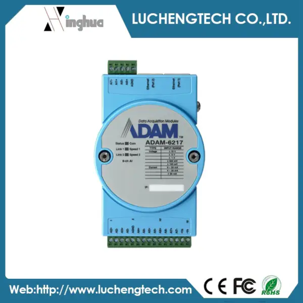 Advantech ADAM-6217-AE 8-kanaals geïsoleerde analoge ingang Modbus TCP-module
