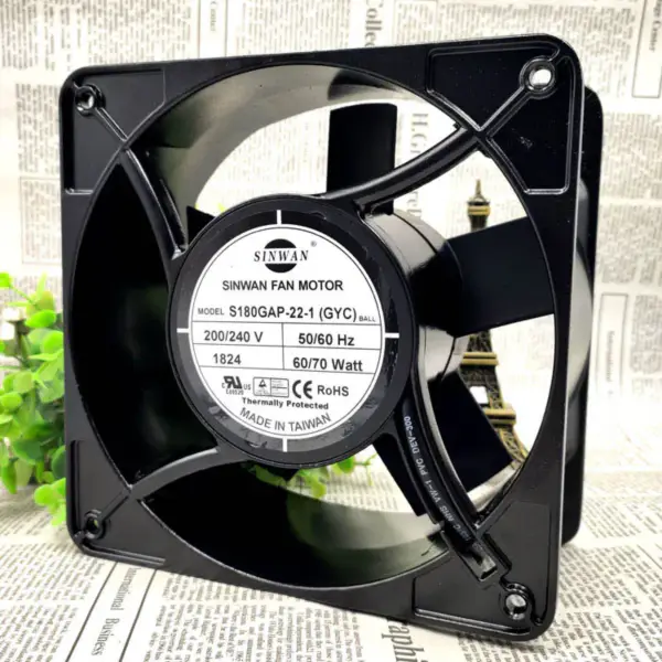 SINWAN S180GAP-22-1 17689 200V 17.6CM 60W ventilator