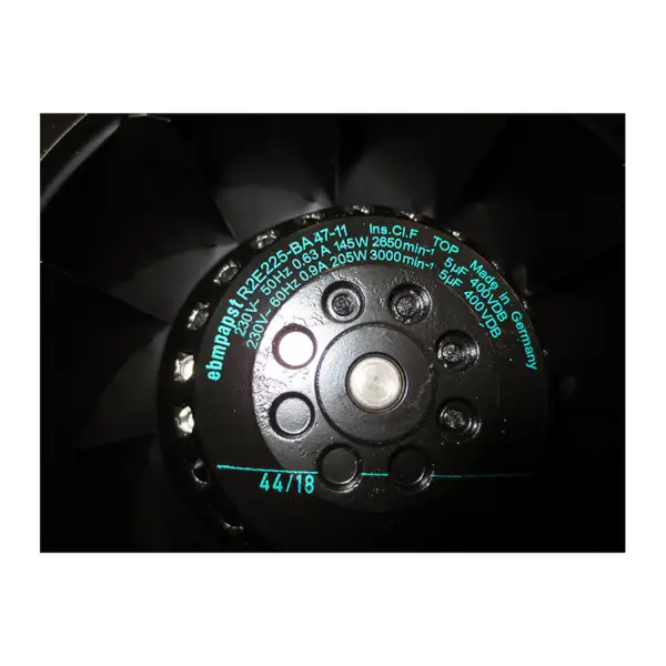 Ebm papst R2E225-BA47-11 230V 0,63/0,9A Volmetalen centrifugaalventilator