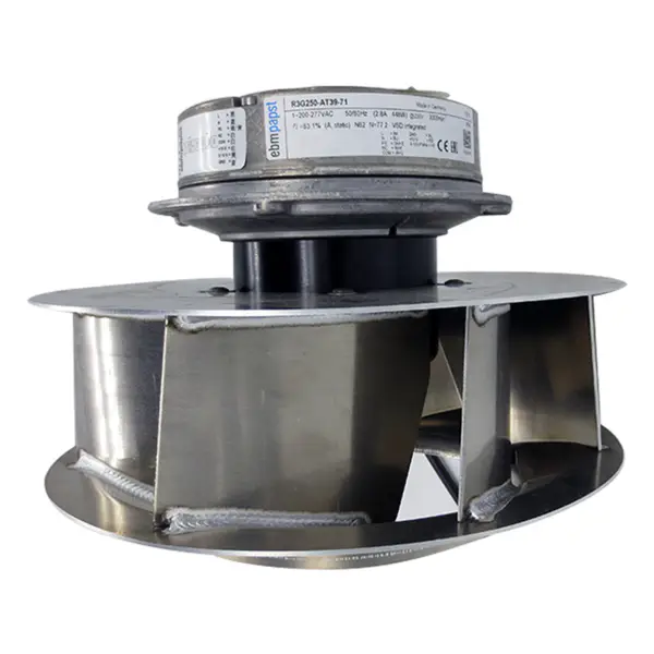 Ebm papst EC230V 448W 2,8A 3000 rpm R3G250-AT39-71 spiraalventilator R3G250-AD63-22