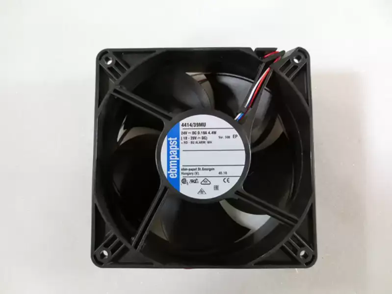 ebmpapst ventilator 4414/39MU-598 120*120*38mm 24V 4.4W waterdichte DC ventilator industriële automatisering kabinet besturingskast ventilator