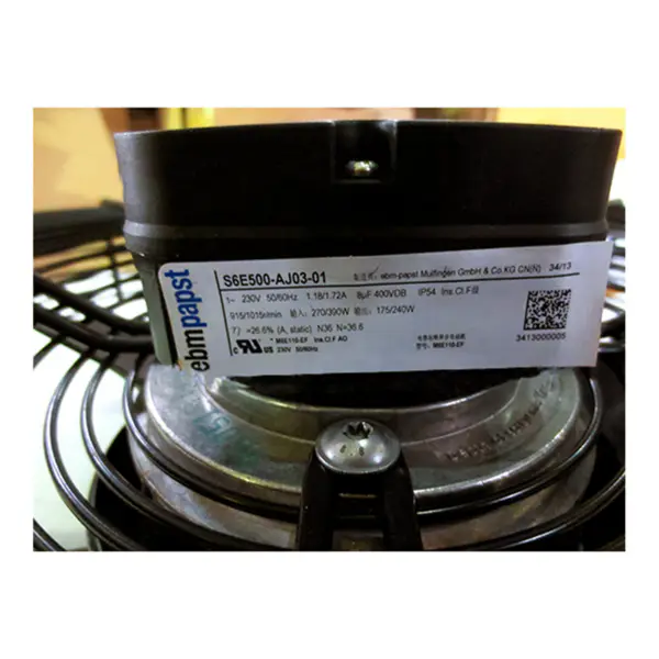 ebmpapst S6E500-AJ03-01 230V 270W 915RPM 1,18A 500mm Buitenrotormotor A6E500-AJ03-01