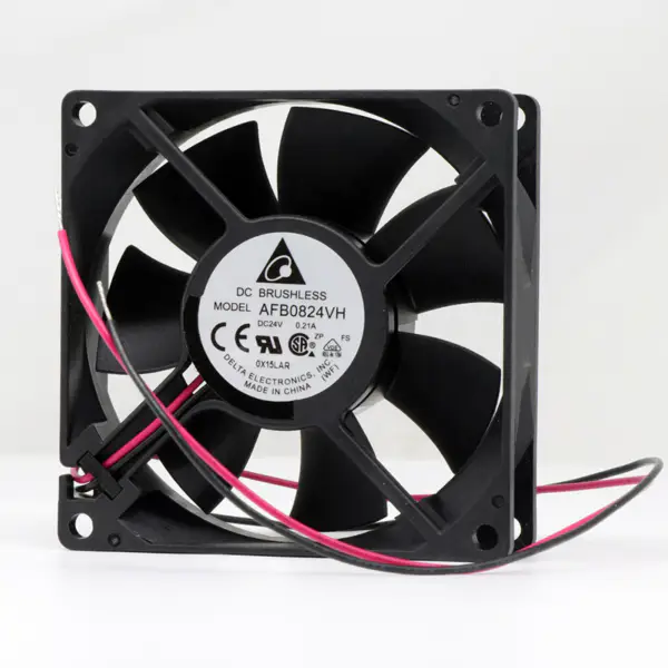 Delta 80*80*25mm 24V 0.21A AFB0824VH Dubbele de kabinetskoelingsventilator van de gevalventilator bal