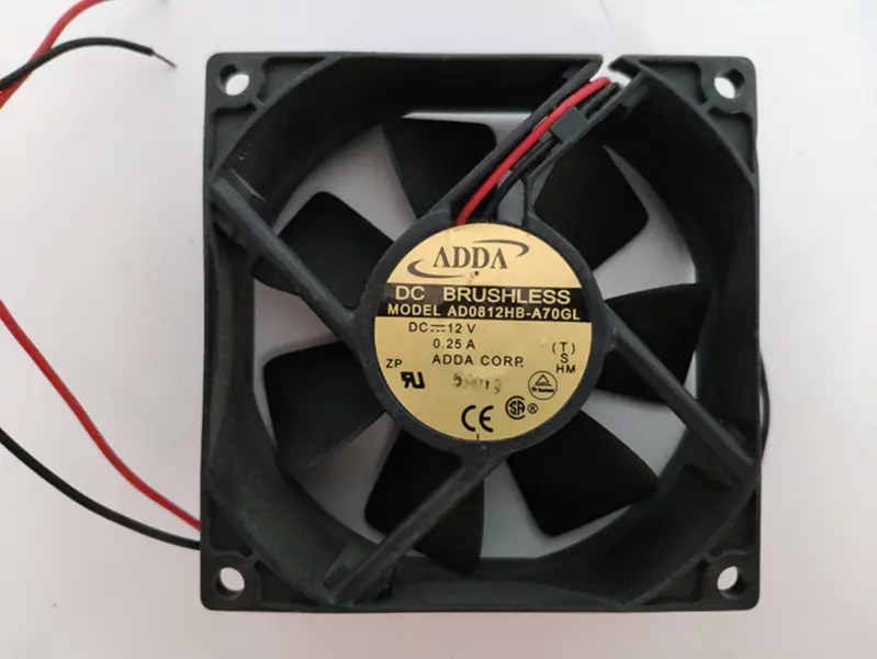 AD0812HB-A70GL nieuwe ADDA 80*80*25mm 12V 0.25A stille chassis koelventilator