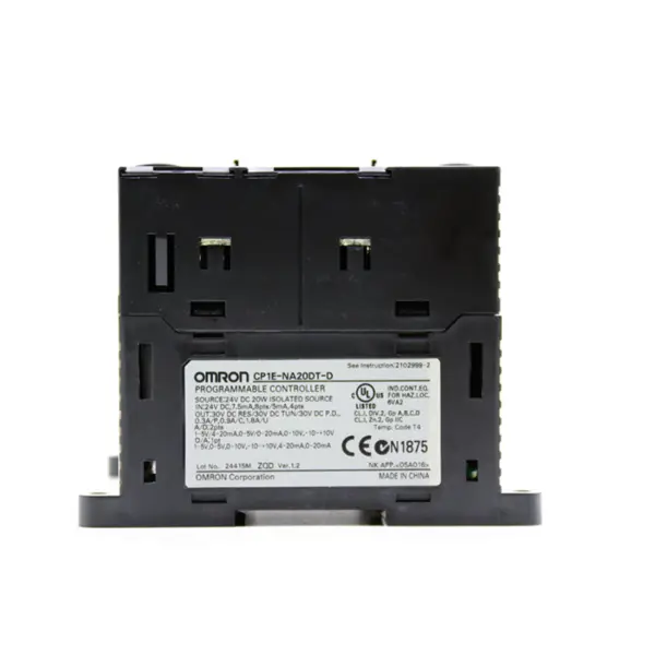 Automatiseringsmachinebesturing Omron PLC CP1E N20 CPU-module CP1E-NA20DT-D