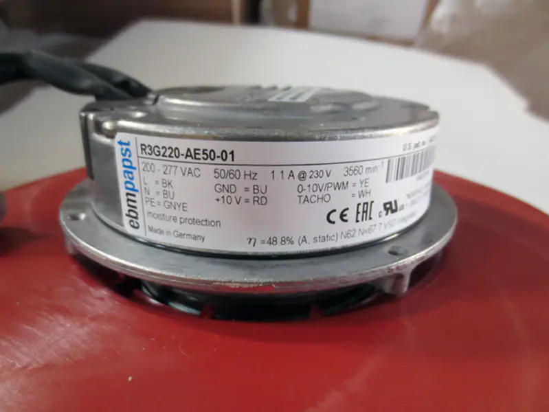 Ebmpapst R3G220-AE50-01 EC200-277V ventilator