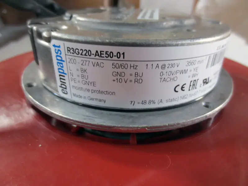 Ebmpapst R3G220-AE50-01 EC200-277V ventilator
