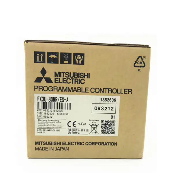 FX 3U 80M FX3U-80MR/ES-A Mitsubishi FX3U 80MR PLC-hoofdunits met 80 I/O