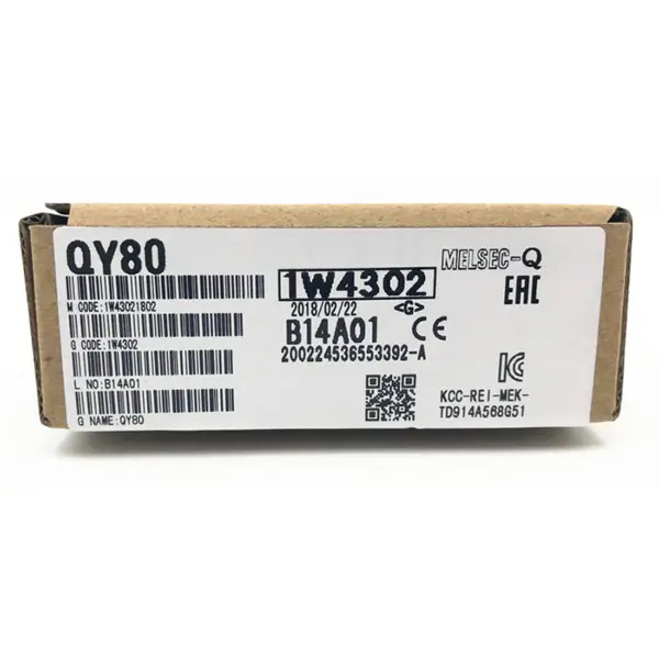 Mitsubishi Melsec Q-serie PLC 16-punts transistoruitgang QY80