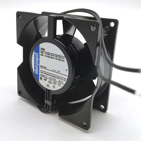 50hz 230V 0,05A 8,5W 2400 1/min 68m3 / h 92*92*38mm ebmpapst 3556 Axiaal ventilator