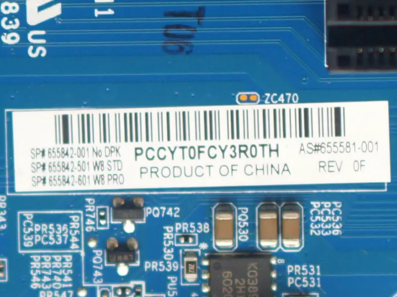 HP Z220 CMT 655842-001 655581-001 WorkStation Moederbord