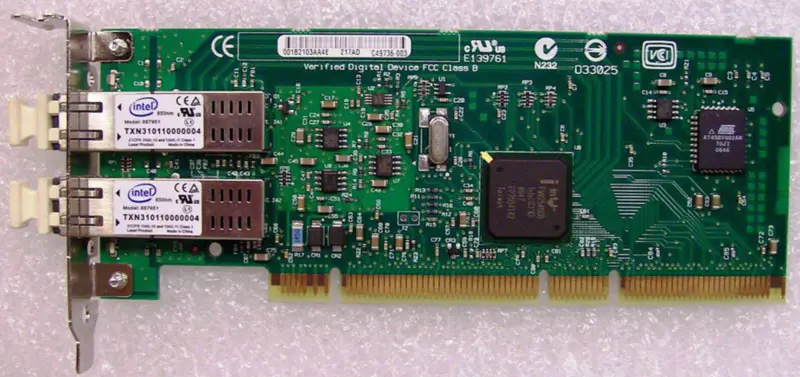 Intel PWLA8492MFG3L20 PRO/1000 MF PCI-X dubbele vezeladapter
