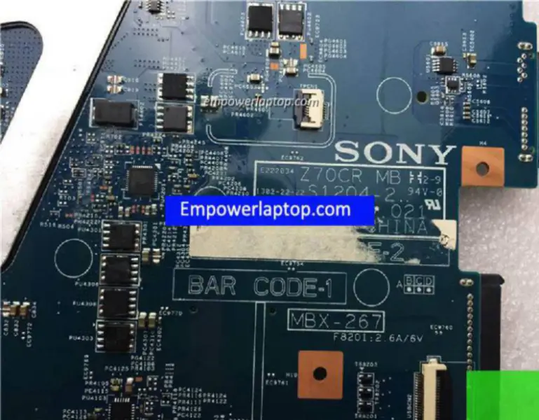 Sony VAIO SVE171B11M SVE171 MBX-267 A1884318A 48.4MR10.011 Moederbord