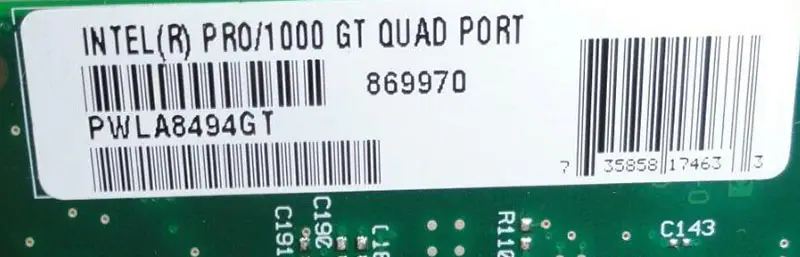 Intel PRO/1000 GT viervoudige poort serveradapter PWLA8494GT 82546GB