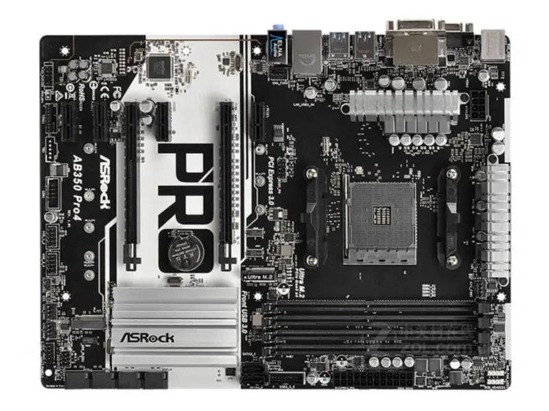 ASROCK AB350 Pro4 moederbord (alleen moederbord)