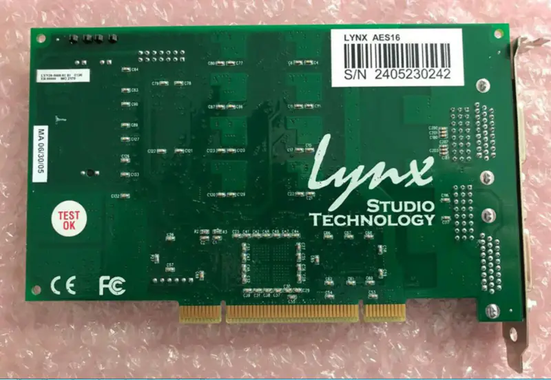 Lynx AES16 8-kanaals AES/EBU PCI Audio-interface A/D/A 192kHz /DAB/Streaming