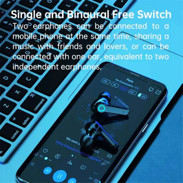 Amazons Hot Sale M19 Tws 5.0 Sport Earbuds ruisonderdrukking oor Buds draadloze Bt 5.1 oortelefoon hoofdtelefoon met microfoon