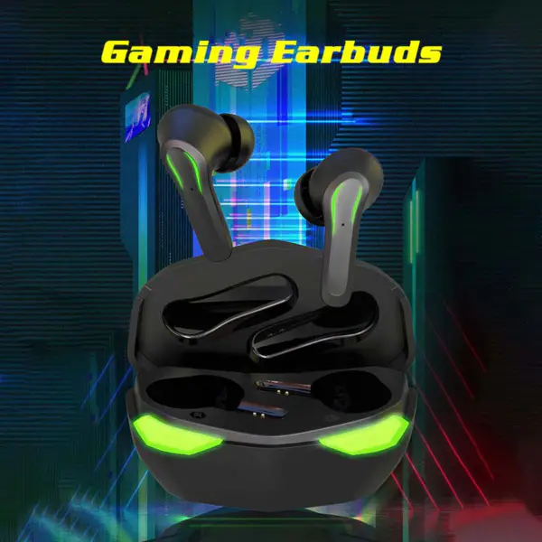 2023 Mobiele Handsfree Draadloze Oortelefoon 65ms Lage Latency Gaming Headset Noise Cancelling D17 Tws Earbuds