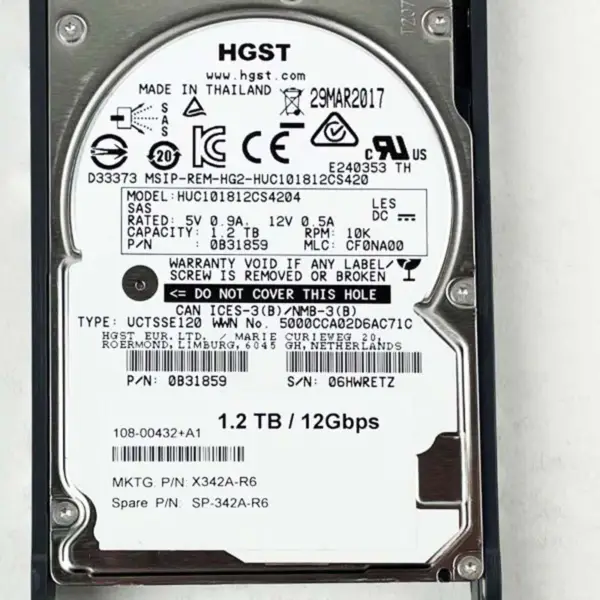 Harde schijf Netapp X342a-r6