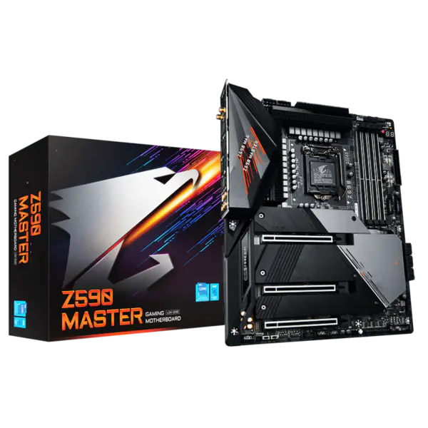 Ga met Cpu Z590m Lga 1200 Moederbord 10e 11e Gen Z590 Aorus Master