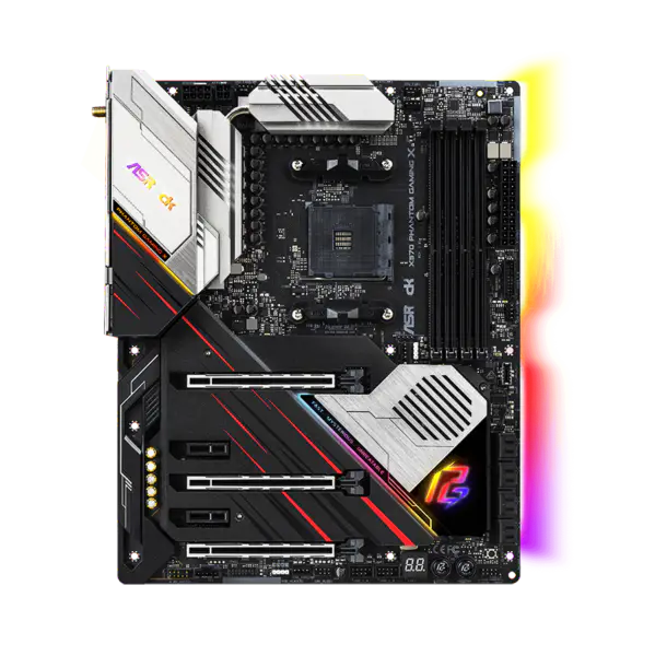 AsRock Moederbord Am4 Socket 2000 3000 4000 G-serie 5000 en 5000 G-serie Cpu X570 Phantom Gaming X