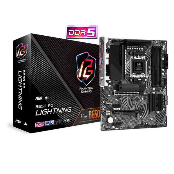 Asrock Atx Moederbord B650 Pg Light Ning Ddr5 Am5 Ondersteuning Cpu 7950x 7900x 7700x 7600x
