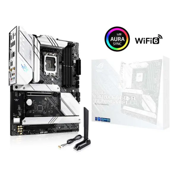 Rog Strix B660-a Gaming Wifi D4 Sneeuwblazend Moederbord Ondersteuning Cpu 12e Generatie Intl B660 Lga 1700