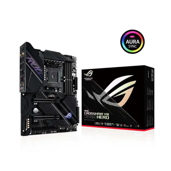 Rog Crosshair Viii Dark Hero C8dh Gaming moederbord en X570 ondersteunt Cpu 5900x 5800x 5600x Socket Am4