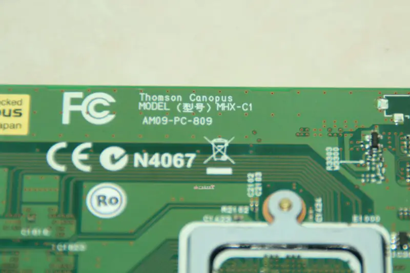 Canopus FIRECODER Blu-ray MHX-C1 PCI X1 Snelle Hardwarekaart AM09-PC-809