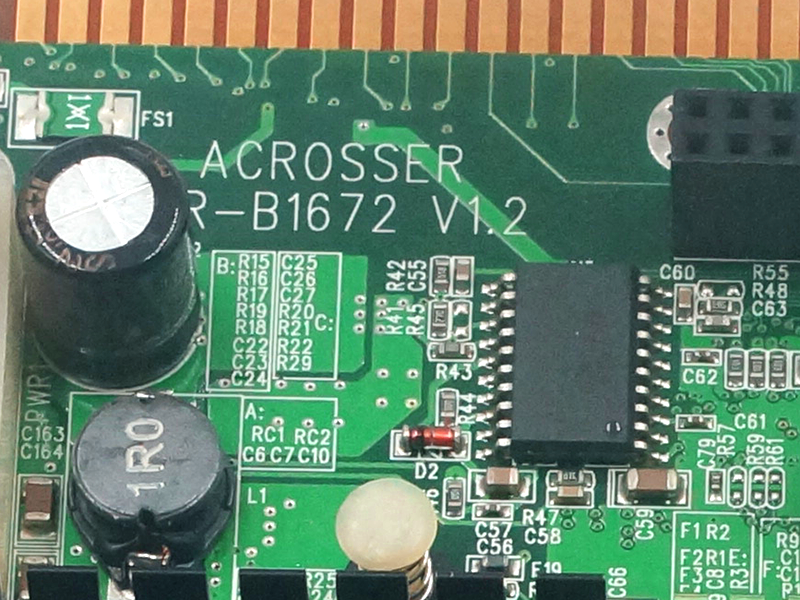 acrosser AR-B1672 V1.2 industrieel moederbord