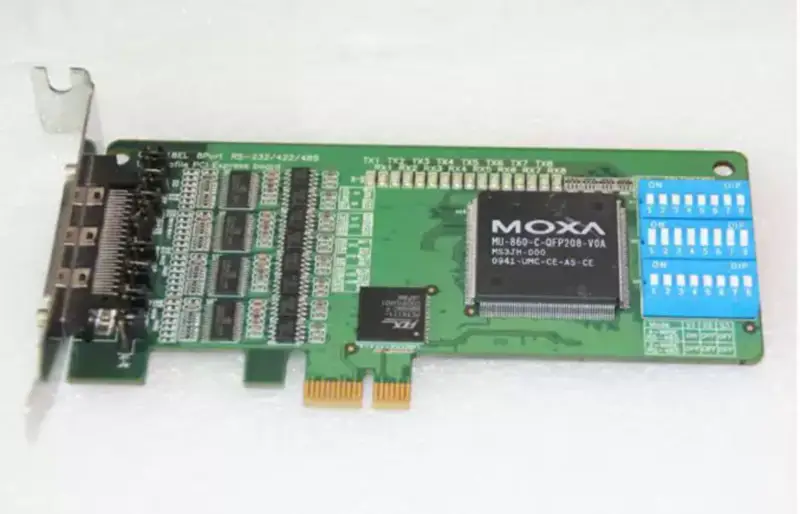 MOXA CP-118EL 8 PORT RS-232/422/485 PCIe SERIAL CARD industrieel moederbord