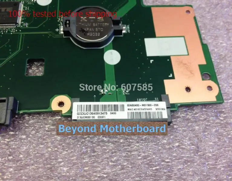 Asus D550M moederbord