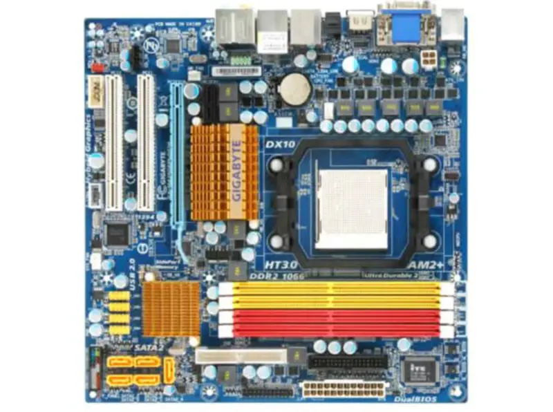 Gigabyte GA-MA78GPM-DS2H DDR2 SATA II Desktop Moederbord