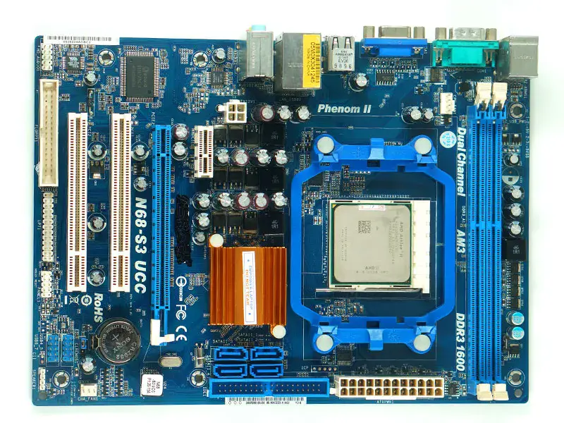 Asrock Asrock AM3 geïntegreerd klein N68-S3 UCC moederbord