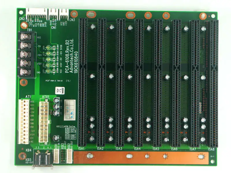 Advantech IPC-6608 PCA-6108 Rev.B2 8-slot industriële backplane