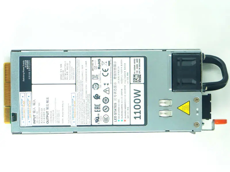 1100W DC voeding PSU voor Dell R620 R630 R720 R730XD R520 NX3200 1100W 5G4WK Y1MGX E1100D-S0