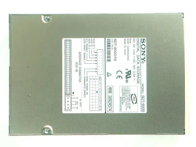 SONY SDT-9000 SDT-9000/NI-bandstuurprogramma