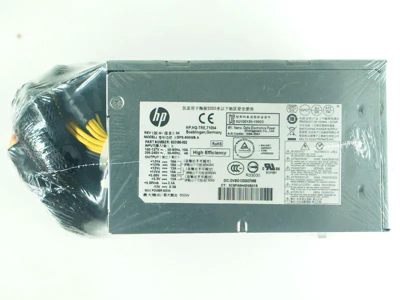 633186-002 DPS-600WB A 600W Voor HP ENVY 810 Phoenix h9-1400t CTO Voeding