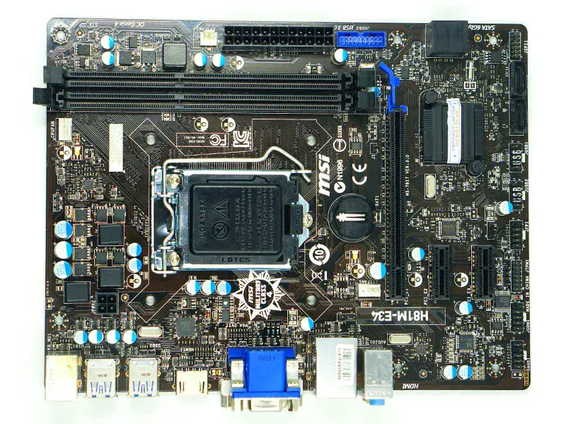 MSI H81M-E34 Moederbord LGA1150 DDR3