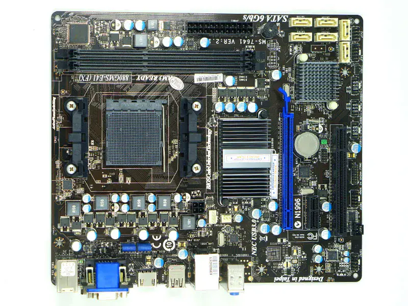 MSI 880GMS-E41(FX) Moederbord AM3+ DDR3 SATA3