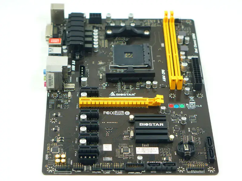 Biostar TB350-BTC moederbord Socket AM4 DDR4