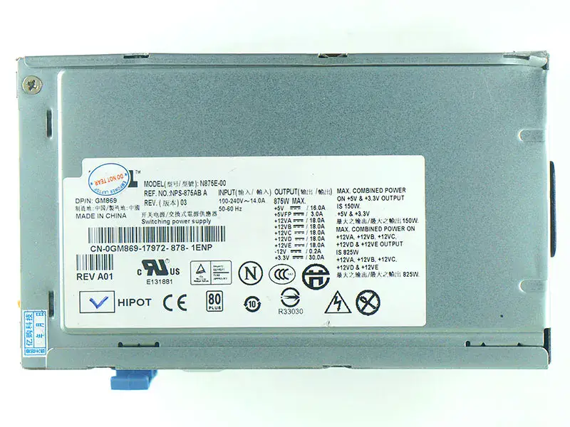 Dell H875E-00 N875EF-00 Voeding
