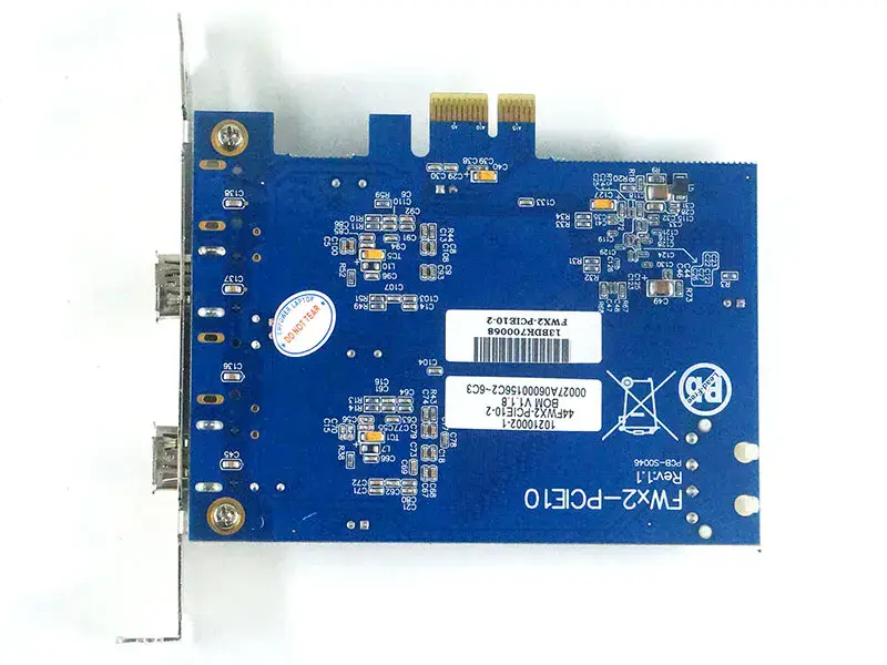 FWX2-PCIE10 Rev: 1.1 FWX2-PCIE10-2 1394 capturekaart
