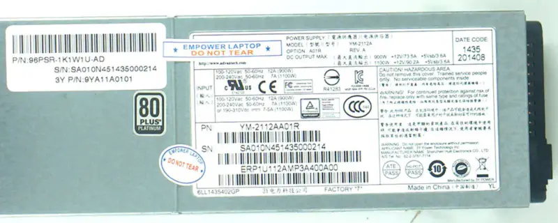 Advantech YM-2112A YM-2112AA01R Voeding